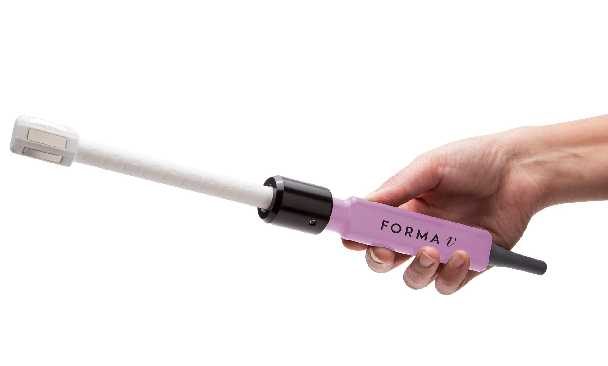 Using bipolar radio frequency, the Forma handpiece stimulates collagen and elastin production for increased bladder control