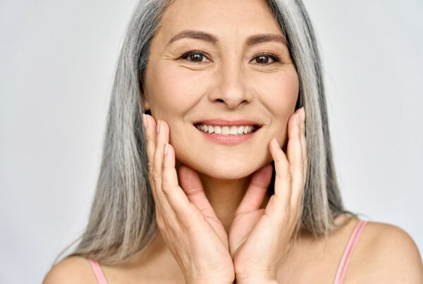 A woman enjoys smoother, tighter, more youthful skin, free from fine lines, after treatment with Morpheus8 and Lumecca