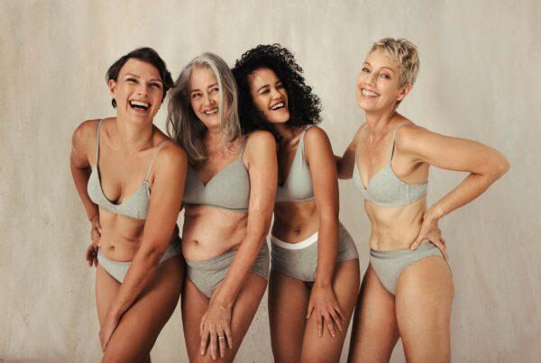 After Morpheus8 and Forma Plus treatments, four women celebrate smooth skin, without cellulite, on their butts and thighs